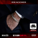 IDEAGEMER925銀古巴手鏈男士個(gè)性時(shí)尚簡(jiǎn)約歐美風(fēng)痞帥百搭加粗男款手飾配飾 銀古巴手鏈【19CM】