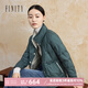 菲妮迪品牌90鵝絨羽絨服冬季簡約輕薄短款時(shí)尚保暖外套 松綠色 S