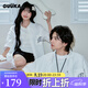 古由卡（GUUKA）matsui潮牌純白色襯衫男士薄外套短袖夏季襯衣寬松情侶裝山本簡約 白色 L