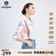 Navigare意大利小帆船長(cháng)袖襯衫女士春秋季通勤百搭格子休閑襯衣女時(shí)尚內搭 粉紅/白 XL