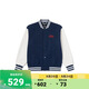 VANS范斯官方 男女情侶夾克學(xué)院風(fēng)外套 深藍(lán)色 XL