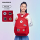 Converse匡威書包2025新款雙肩包學(xué)生初中男女童背包休閑書包 學(xué)院紅 M【30*11.5*44cm 約15L】