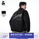 杰克·瓊斯百搭翻領夾克外套黑色E40170/92A(S)
