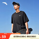 安踏休閑短袖t恤男女同款夏季簡(jiǎn)約純色圓領(lǐng)運動(dòng)打底衫寬松情侶上衣