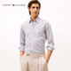 TOMMY HILFIGER【通勤小格紋】25新款秋冬男純棉商務(wù)休閑長(zhǎng)袖襯衫外套40528 棕綠格紋0N5 40