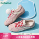 熱風(fēng)2025年春季新款女士拼色德訓(xùn)鞋時尚休閑鞋阿甘鞋板鞋