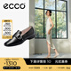 愛步（ECCO）樂福鞋女 通勤輕奢百搭單鞋簡(jiǎn)約氣質(zhì)粗跟女鞋 安妮方頭208563 黑色20856301001 38