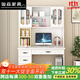 駿森實(shí)木書(shū)桌書(shū)柜一體組合書(shū)架家用電腦桌簡(jiǎn)約臥室學(xué)生學(xué)習桌子寫(xiě)字臺 暖白色【送貨上樓包安裝】 1米 書(shū)桌+書(shū)柜【實(shí)木】