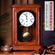 漢時(shí)（Hense）實(shí)木機械座鐘復古臺鐘客廳擺件報時(shí)時(shí)鐘德國進(jìn)口機芯老式鐘表HD51 刺猬紫檀+德國赫姆勒五音機芯