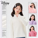 迪士尼童裝洋氣韓版女童蕾絲打底毛衣2025秋季新款透氣兒童針織衫女孩衣