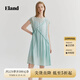 ELAND衣戀連衣裙女吊帶內襯輕薄小半袖裙子夏季新款 天藍色(54)AquaSky S 160