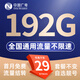 中國廣電流量卡超低月租全國通用無(wú)合約大王卡手機卡純上網(wǎng)卡5G本地卡不限速電話(huà)卡 選號卡-29元192G全國通用 套餐不變 自選號碼