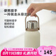 樂(lè)扣樂(lè)扣（LOCK&LOCK）大容量不銹鋼保溫壺保溫保冷水壺戶外旅行運(yùn)動(dòng)水壺帶提手1L白色