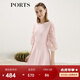 PORTS寶姿女裝 秋冬新品針織長袖短連衣裙SL9K256LKE015 日暮粉 S