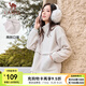 駱駝抓絨衣女運(yùn)動(dòng)立領(lǐng)搖粒絨外套衛(wèi)衣開衫外套沖鋒內(nèi)膽 C24CAY6651，橡木灰，女 XL