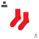 Happy Socks 【25秋冬新品】s潮牌襪子多巴胺經(jīng)典系列女男士運動(dòng)時(shí)尚中筒棉襪 紅色 均碼 36-40