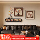 致匠心中古風(fēng)柿柿如意沙發(fā)背景墻壁掛畫(huà)2025年新款客廳裝飾畫(huà)高級感壁畫(huà) A款-柿柿如意 85*30（冇）/40*40/40*40cm 【鋁合金框】黑色 優(yōu)質(zhì)油畫(huà)布+UV精雕單層+FZH04