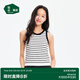 松山棉店商場(chǎng)同款二合一帶胸墊黑白條紋背心女新款基礎款內搭舒適背心春夏 黑白條 L （推薦110-125斤）