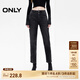 ONLY春夏復(fù)古時髦爆款高腰九分錐形牛仔褲女|124349027 J09 深牛仔灰色 L