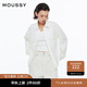 moussy 女裝新品clean fit刺繡LOGO簡約風襯衫028HSZ30-1061 010白色 S 00001
