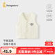 童泰（TONGTAI）嬰兒馬甲秋冬季純棉保暖男女寶寶衣服背心坎肩馬夾外出上衣 米白 80