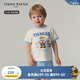Teenie Weenie Kids小熊童裝25夏季新款男女寶寶印花短袖短褲套裝 藍色 110 cm
