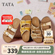 他她TATA女鞋可露麗熊25復(fù)古勃肯拖鞋女休閑厚底涼鞋7GN03BT5棕色 37