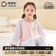 英博倫兒童睡衣春夏季七分袖純棉女童家居服套裝小孩空調服316粉紫 160