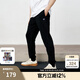 Champion冠軍直筒褲男24新款新款美式運動(dòng)男士小C口袋休閑長(cháng)褲束腳褲衛褲 黑色 XL