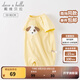 戴維貝拉（DAVE＆BELLA）夏天薄款嬰兒衣服新生兒夏季短袖連體衣嬰幼兒包屁衣寶寶空調服裝 淺黃色DB2235928 80cm （建議身高73-80cm）