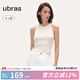 ubras情人節禮物【劉雯同款】經(jīng)典小圓領(lǐng)抽條背心撞色打底夏季吊帶內搭 經(jīng)典款-馥芮白色 L