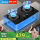 美的（Midea）燃?xì)庠铍p灶家用5.0KW大火力黑晶寬面板臺嵌兩用雙灶 天然氣 5.0KW聚焰勻火灶Q330
