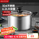 美廚（maxcook）湯鍋 304不銹鋼湯鍋湯煲24cm 加厚復(fù)合底 電磁爐通用MCT8220