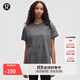 lululemon丨All Yours 女士棉混紡 T 恤 *Wash LW3IRES 瀝青灰星際灰黑水洗云紋 S