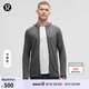 lululemon丨Surge Warm 男士拉鏈連帽衫 LM3DH1S 海鷗灰蒸汽灰混色 L