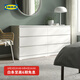 宜家（IKEA）MALM馬爾姆臥室家用斗柜收納柜床邊柜抽屜柜簡(jiǎn)約雜物柜 六屜柜橫向白色 其他