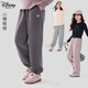 迪士尼（Disney）女童褲子秋季新款兒童運動(dòng)褲洋氣大童休閑衛褲 EK070薄墨灰 160