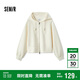 森馬（Semir）外套女顯瘦插肩袖夾克ins秋寬松字母連帽衣服休閑風(fēng)107524108099
