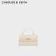 CHARLES&KEITH25秋季新品腰帶式手提小方包凱莉包CK2-50782678 Cream奶白色 S