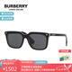 BURBERRY博柏利巴寶莉簡約眼鏡顯臉小男款【七夕禮物】太陽鏡墨鏡0BE4337F 379887深灰色鏡片
