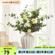Harbor House美式家居假花飾品仿真花插花裝飾綠葉高端花藝尤加利葉Brisk 草綠色- 1支
