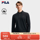 FILA 斐樂官方男子針織長袖POLO衫2025秋季時尚休閑基礎上衣