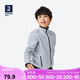 迪卡儂戶外運(yùn)動保暖舒適兒童抓絨衣淺灰色2763366 161-172cm14-15歲