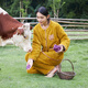 朵朵·可可25秋冬季新款加厚親膚保暖雙面絨寬松女家居服睡衣套裝 暗黃 M (160)
