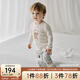 OAK FAMILY秋季兒童家居服套裝長(cháng)袖男女寶親子裝舒爽睡衣 狗狗派對 90