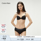 Calvin Klein內衣女士性感提花字母肩帶3/4罩杯柔軟上托舒適薄墊文胸QP1062A UB1-太空黑 75B 34B 推薦