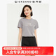 佐丹奴女裝純棉針織大象的日常印花圓領(lǐng)短袖T恤13394204 02灰紫 L
