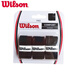 威爾勝（Wilson）網(wǎng)球拍吸汗帶防滑手膠光面粘性3條裝PRO OVERGRIP 黑色3條裝(粘性)光面