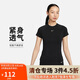 耐克(NIKE)春夏女短袖T恤 速干透氣 運(yùn)動(dòng)休閑 緊身衣FV7843-010 黑S