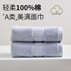 亞光A類(lèi)長(cháng)絨棉純棉毛巾柔軟吸水不掉毛洗臉巾95g 33cm*72cm 竹影灰